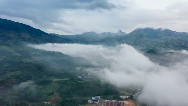 航拍福建田园风光视频素材