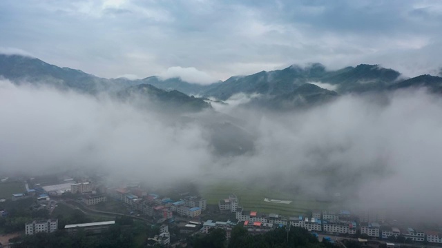 航拍福建田园风光视频素材