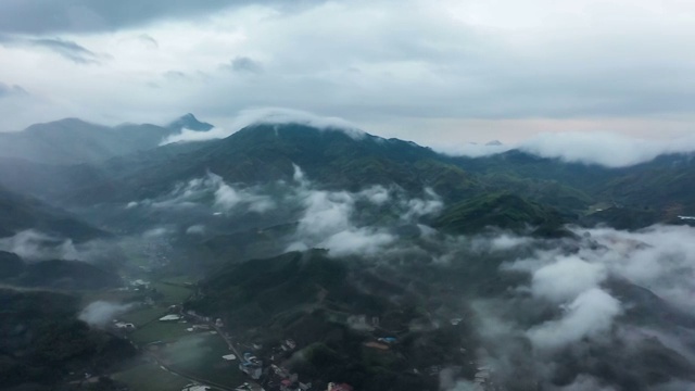 航拍福建田园风光视频素材