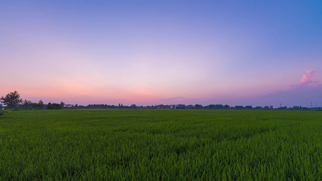 6k60p乡村田野夕阳延时摄影视频素材