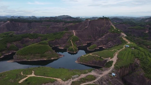 郴州高椅岭丹霞地貌视频素材