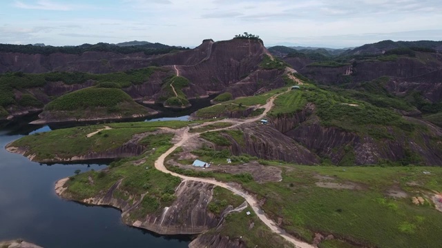 湖南郴州高椅岭丹霞地貌视频素材