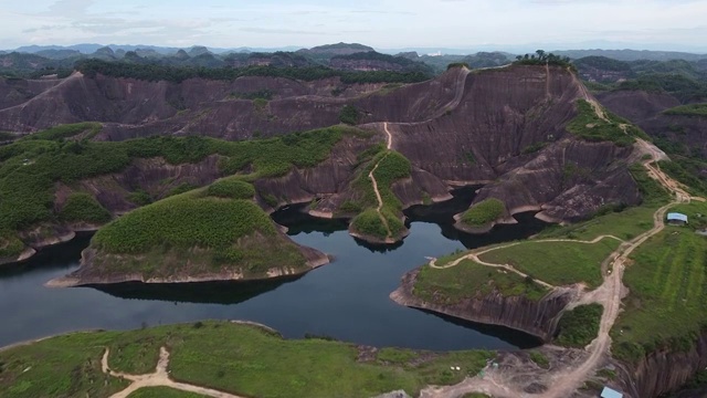 湖南郴州高椅岭丹霞地貌视频素材