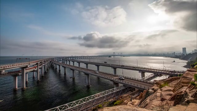 中国辽宁大连星海湾视频素材