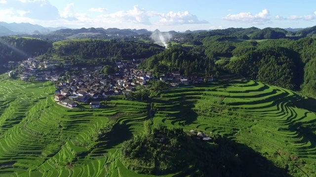 贵州 丹寨 高要 梯田视频素材