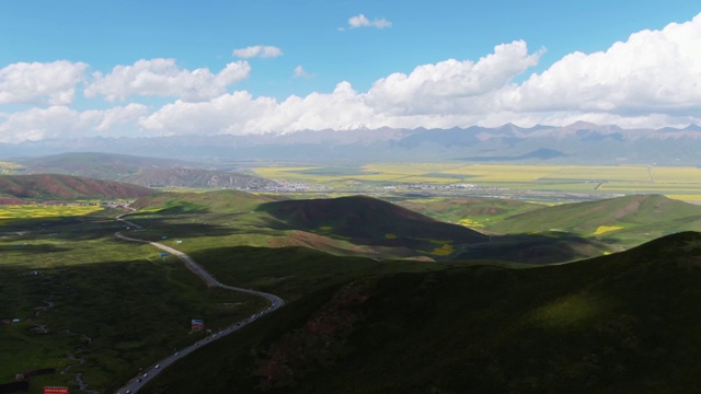 航拍中国青海海北祁连山脉视频素材