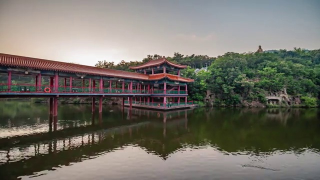 中国辽宁大连旅顺横山寺视频素材