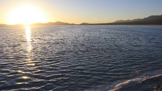 青海海西州大柴旦翡翠湖视频素材