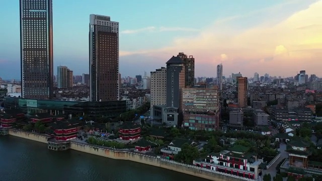 江西省南昌市东湖区滕王阁景区DJI_0241视频素材