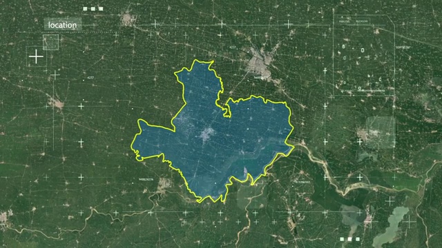 阜南县 阜南 阜南县地图 地球俯冲定位   宣传片   坐标视频素材