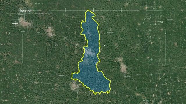 界首 界首市 界首地图 地球俯冲定位界首 宣传片   坐标视频素材