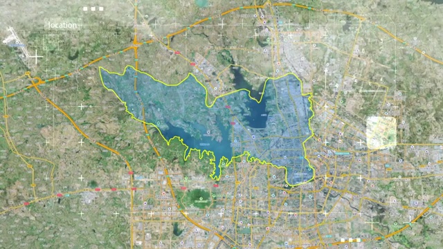 庐阳 庐阳区 庐阳区地图 地球俯冲定位庐阳  宣传片   坐视频素材