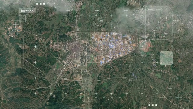 广德 广德市 广德地图 地球俯冲定位广德 宣传片   坐标视频素材
