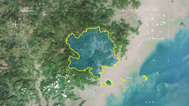 福鼎 福鼎市 福鼎地图 地球俯冲定位福鼎 宣传片 福建  坐视频素材