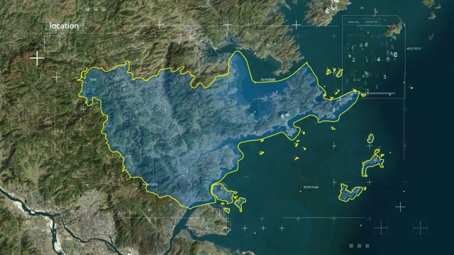 连江县 连江 连江县地图 地球俯冲定位   宣传片 福建视频素材