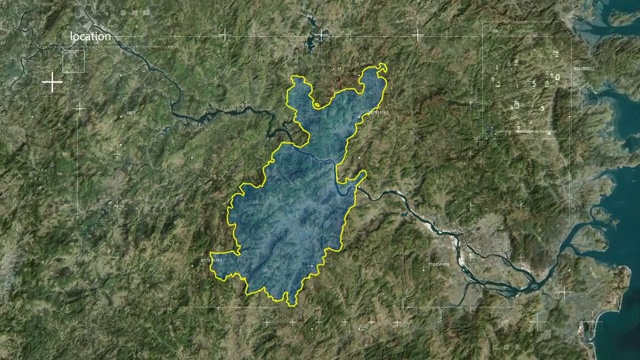 闽清县 闽清 闽清县地图 地球俯冲定位   宣传片 福建视频素材