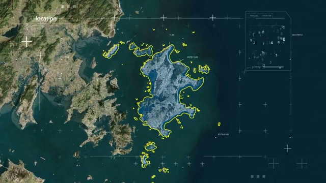 平潭县 平潭 平潭县地图 地球俯冲定位   宣传片 福建视频素材