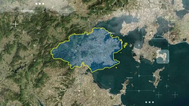 泉港 泉港区 泉港区地图 地球俯冲定位泉港  宣传片 福建视频素材