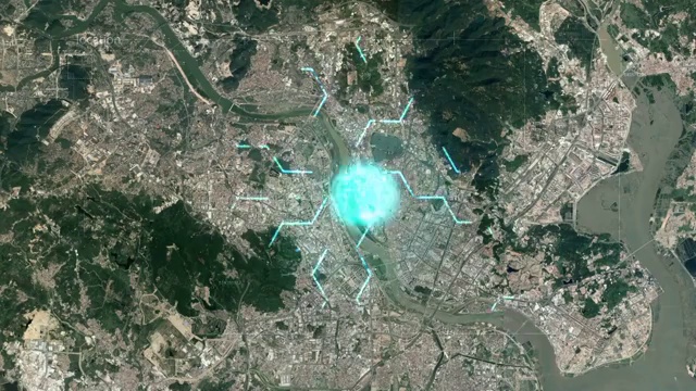 泉州 泉州市 泉州地图 地球俯冲定位泉州 宣传片 福建  坐视频素材