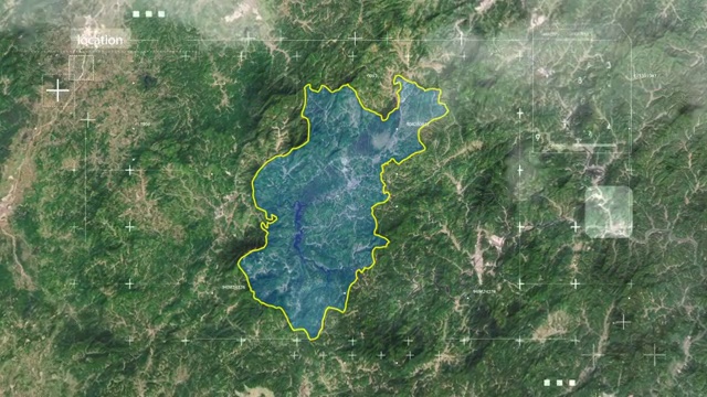 泰宁县 泰宁 泰宁县地图 地球俯冲定位   宣传片 福建视频素材