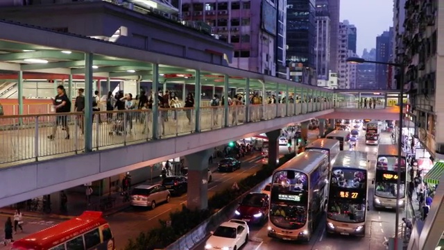 香港旺角视频素材