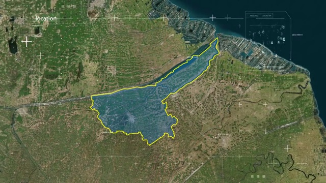 地图 地球俯冲定位 中国 江苏 全球定位系统  航拍视角 影视频素材