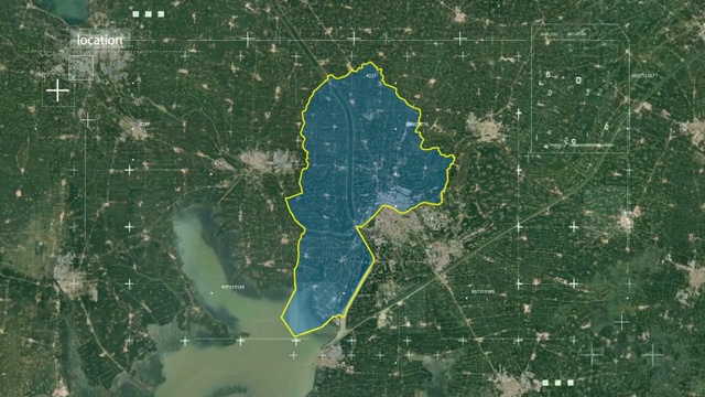 地图 地球俯冲定位 中国 江苏 全球定位系统  航拍视角 影视频素材