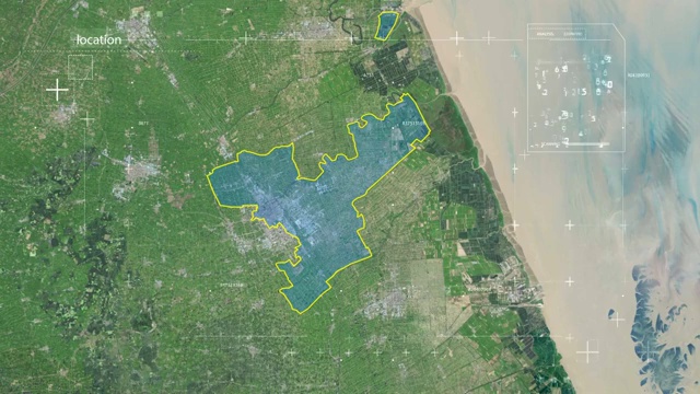 地图 地球俯冲定位 中国 江苏 全球定位系统  航拍视角 影视频素材