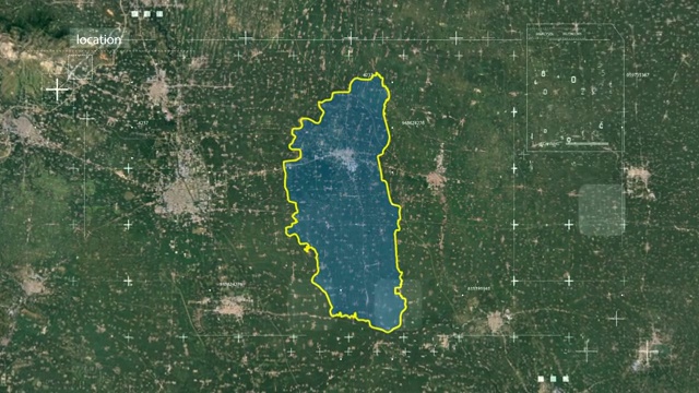 地图 地球俯冲定位 中国 河南 全球定位系统  航拍视角 影视频素材