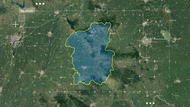 地图 地球俯冲定位 中国 河南 全球定位系统  航拍视角 影视频素材