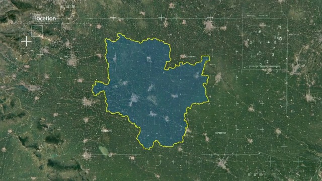 地图 地球俯冲定位 中国 河南 全球定位系统  航拍视角 影视频素材