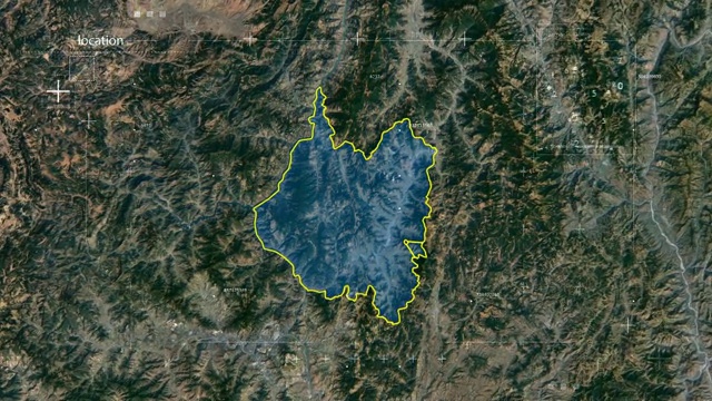 地图 地球俯冲定位 中国 四川 全球定位系统  航拍视角 影视频素材