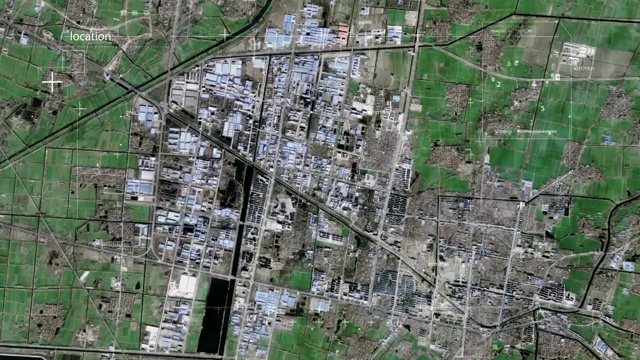 地图 地球俯冲定位 中国 山东 全球定位系统  航拍视角 影视频素材