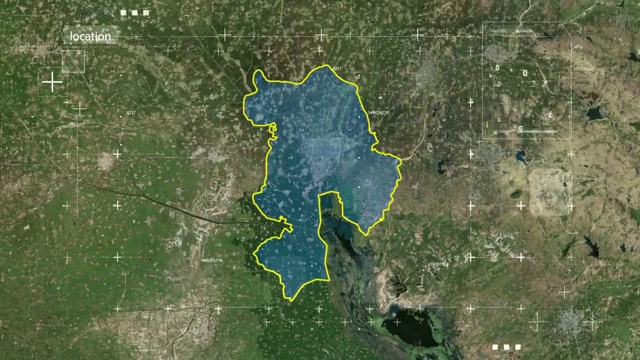 地图地球俯冲定位中国任城区视频素材