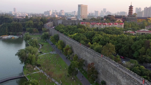 南京明城城墙古建筑视频素材