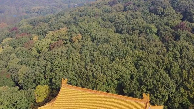 南京明孝陵古建筑秋季风光视频素材