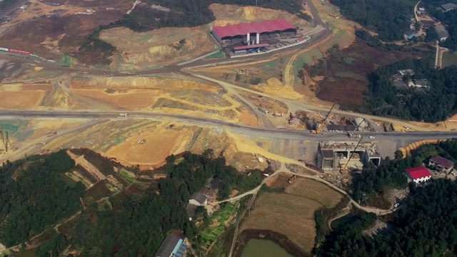 高铁建设视频素材