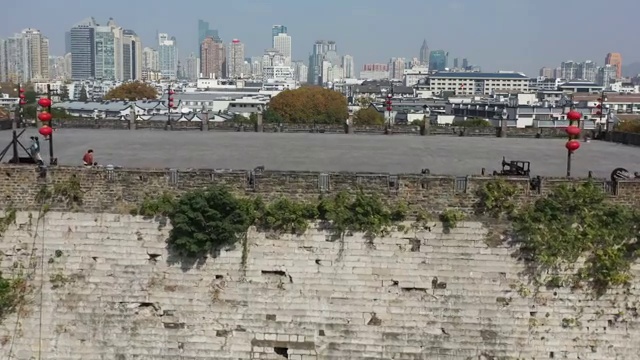 南京古城墙中华门古建筑视频素材