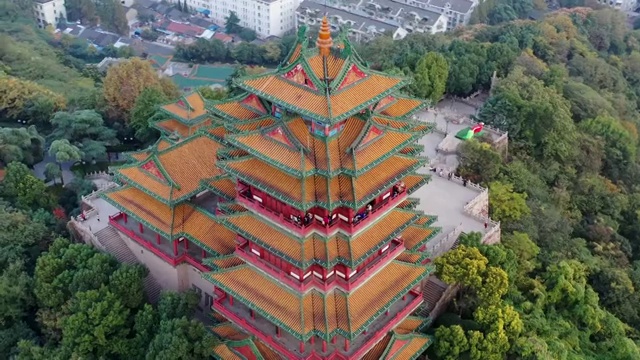 南京阅江楼古建筑视频素材