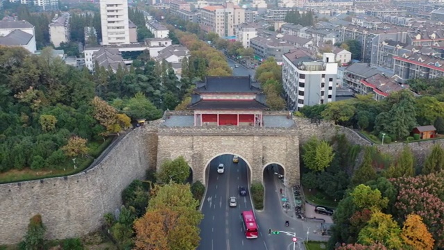 南京古城墙仪凤门古建筑视频素材