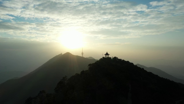 深圳梧桐山航拍视频素材