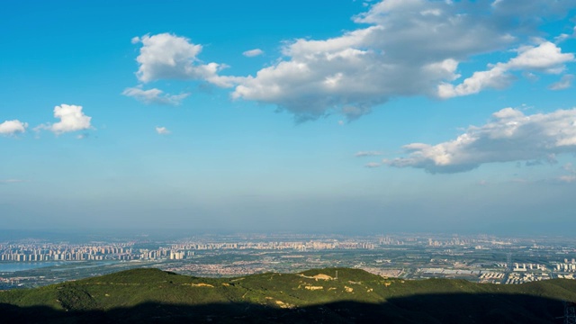 太原市全景白天多云延时视频素材