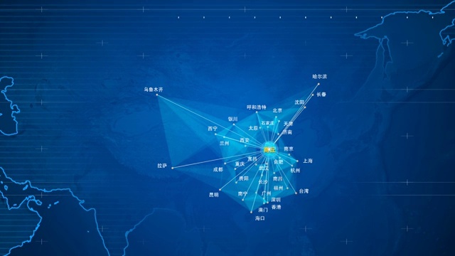 商丘辐射到中国全球全世界视频素材