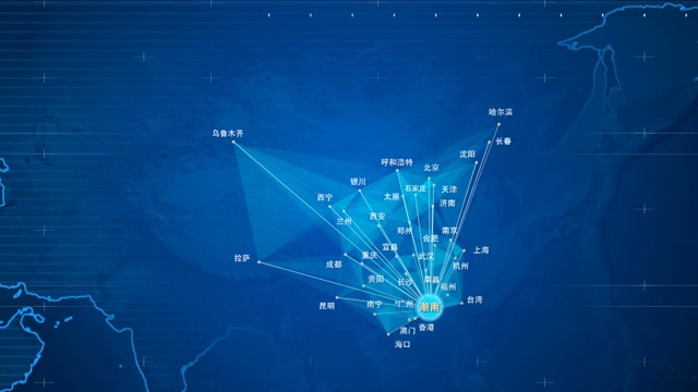 汕头辐射到中国全球全世界视频素材