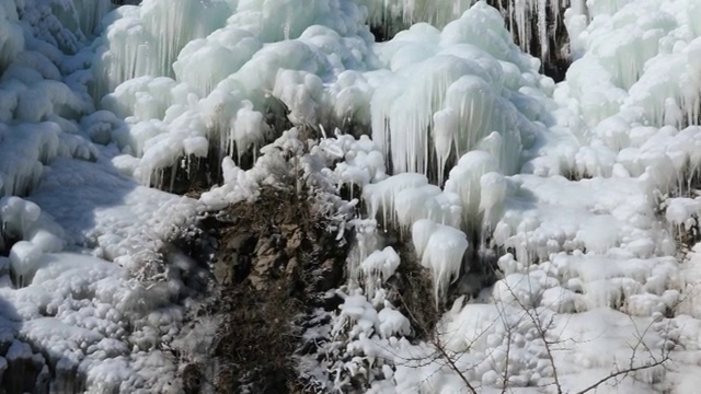 4K拍摄冰雪视频素材