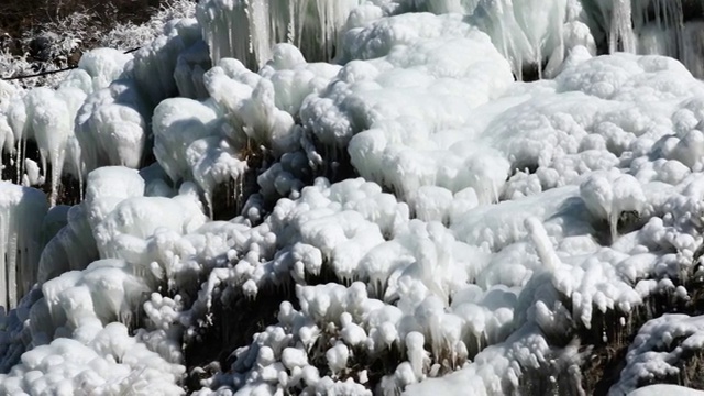 4K拍摄冰雪视频素材