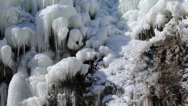 4K拍摄冰雪视频素材