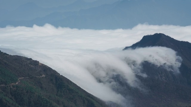 4K30P高原云海云瀑延时视频素材