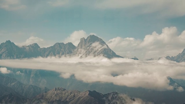 4K30P高山云层云海晴天延时视频素材