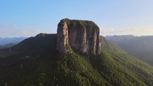 航拍浙江仙居景星岩景区视频素材